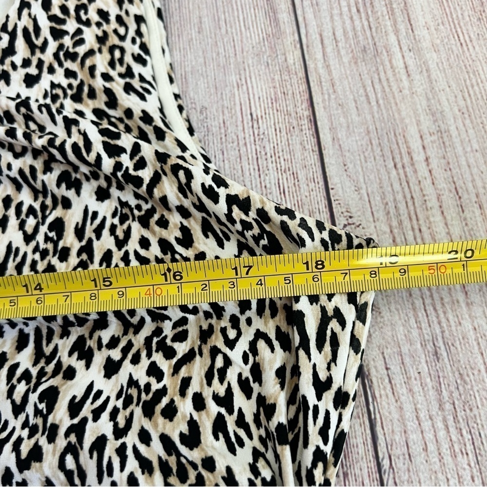 WHBM Animal Print Shell Top Large - Picture 6 of 8